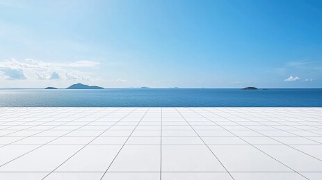 海景平台瓷砖地面