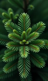 青松挺拔向苍穹