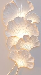 发光的银杏叶装饰灯