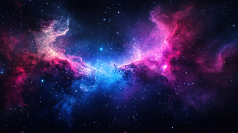 夜空中星星的低角度观察