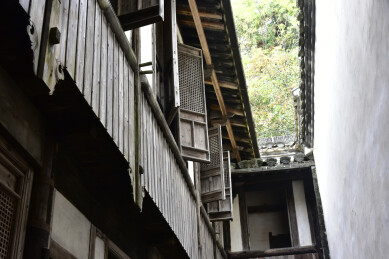 安徽黄山市徽派建筑群潜口民宅胡永基宅内景