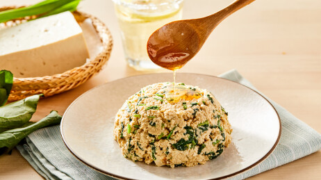 轻食素食减脂餐 菠菜豆腐