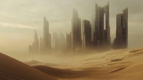 末日废土的城市剪影