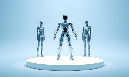 三个人形机器人