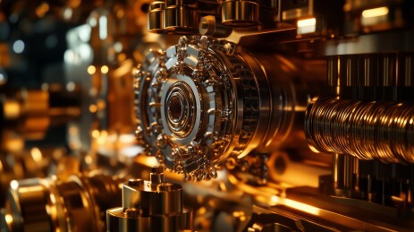 精密机械的金色律动