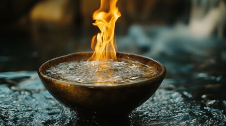 水火相容的奇观