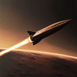 细长航天器火星大气层滑翔