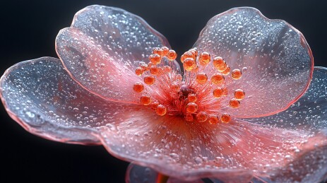 水晶塑料变异花朵