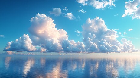 蓝天白云背景图