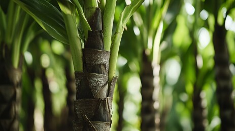 甘蔗叶细节特写