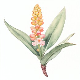 水彩画风格花卉植物插画