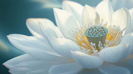 莲花顶部俯视图