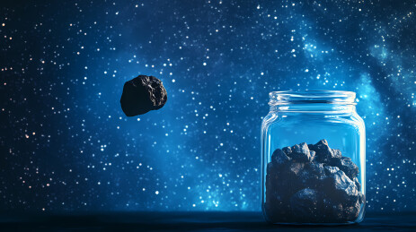 石头罐与太空小行星