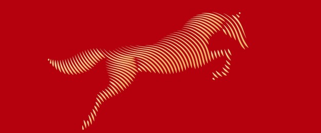 马艺术抽象插图