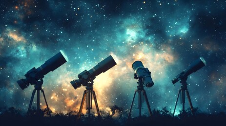 天文观测室中的繁星探索