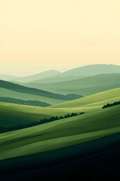 晨光中苏醒的草原