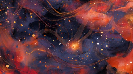 星河璀璨夜空下的神秘宇宙