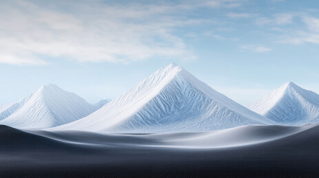 黑土地雪山风景