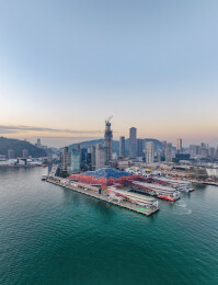 深圳蛇口太子湾邮轮母港邮轮中心K11航拍