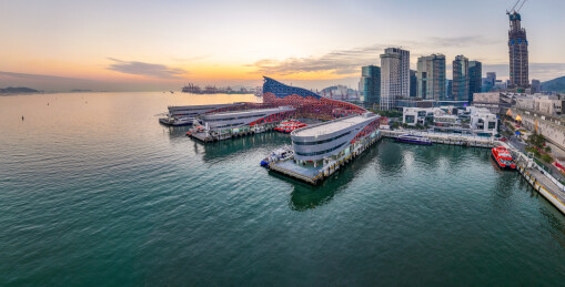 深圳蛇口太子湾邮轮母港邮轮中心K11航拍