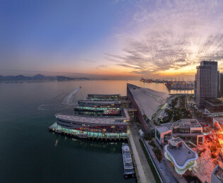 深圳蛇口太子湾邮轮母港邮轮中心K11航拍