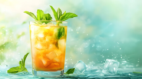清凉薄荷冰饮特调