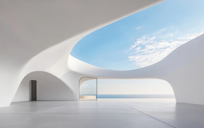 极简的现代艺术建筑与空间结构