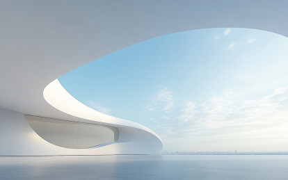 极简的现代艺术建筑与空间结构