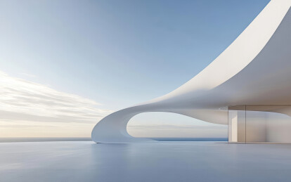 极简的现代艺术建筑与空间结构