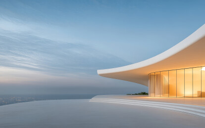 极简的现代建筑艺术景观