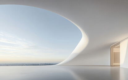 极简的现代建筑艺术景观