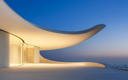 极简的现代建筑艺术景观