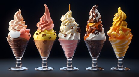 美味冰淇淋圣代