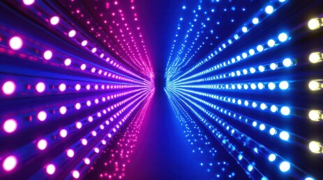 LED灯光隧道的炫彩视觉盛宴