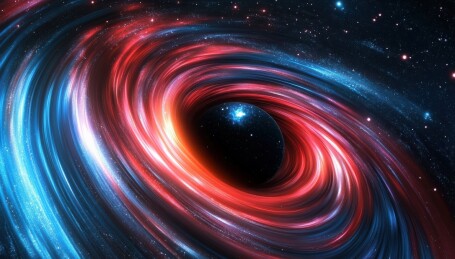 宇宙漩涡与黑洞奇观