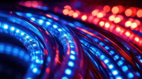 LED灯带的炫彩交织