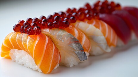 美味多样的寿司拼盘