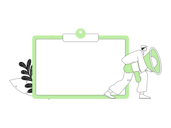 通知公告矢量创意扁平手绘插画