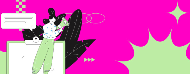 通知公告矢量创意扁平手绘插画