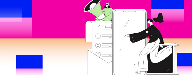 通知公告矢量创意扁平手绘插画