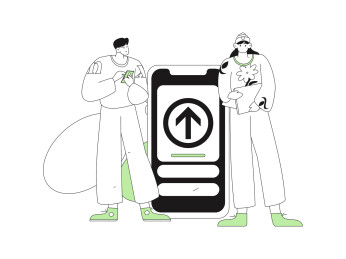 通知公告矢量创意扁平手绘插画