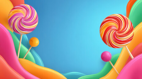 五彩缤纷的糖果世界