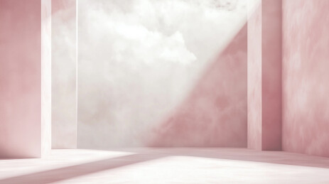 柔彩美妆展示背景