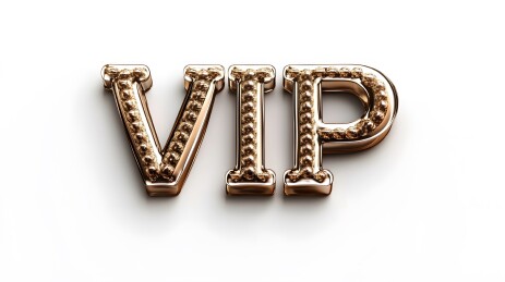 金色立体VIP字样