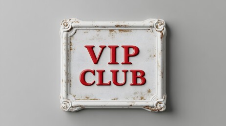 复古风格VIPCLUB标牌