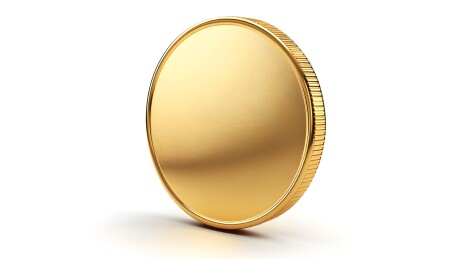 金色圆形硬币