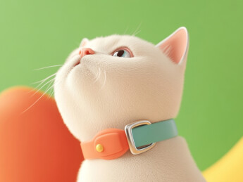 可爱的猫咪配饰展示