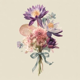 绑带花束精美布置