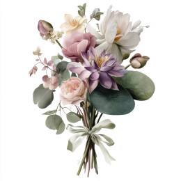 绑带花束精美布置