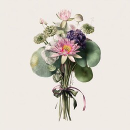 绑带花束精美布置